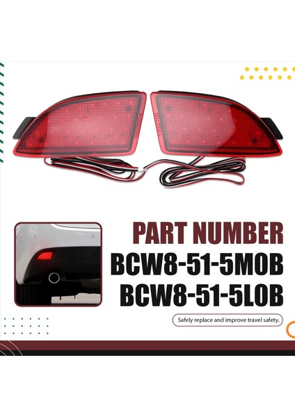 Araba LED Arka Tampon Işık Fren Lambası Arka Reflektör Işık BCW8-51-5M0B BCW8-51-5L0B Mazda 3 Hatchback Axela Bm Bl (Yurt Dışından) indirimleri