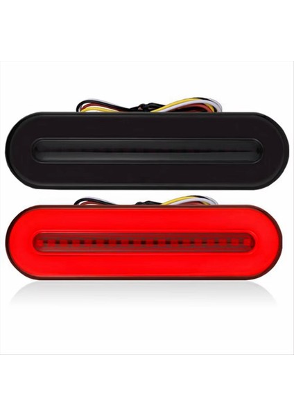 2pcs 58 LED Kuyruk Freni Işığı Akışlı Dönüş Sinyalleri Araç Kamyonları Için Işıklar Yarı Kargo Araçları 10-30V Drl Lamba (Yurt Dışından)