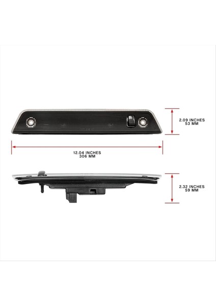 Siyah 3 LED Yüksek Dağı Üçüncü Fren Stop Lambası 55157397AD Jeep Grand Cherokee Wk 05-10 Için (Yurt Dışından) fiyatları