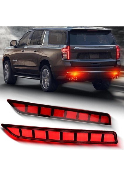 Arka Tampon Reflektörler Işık Chevy Suburban Tahoe Gmc Yukon 2021-2024 Sıralı Dönüş Sinyali Lambası Fren Lambası (Yurt Dışından) modelleri