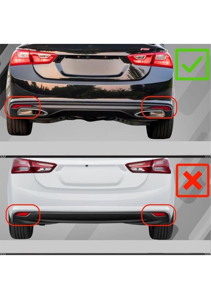 LED Arka Tampon Reflektör Işık Chevrolet Malibu Xl 2019-2023 Fren Lambası Dinamik Dönüş Sinyal Işığı Aksesuarları (Yurt Dışından) fiyatları