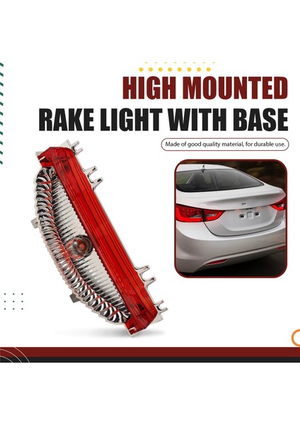 Araba 3rd Üçüncü Fren Lambası Yüksek Monte Stop Lambası + Taban Kapağı 92700-3X000 92700-4V000 Hyundai Elantra 2011-2016 Için Fit (Yurt Dışından) fırsatları