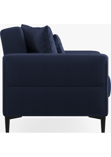 Briza Plus Keten Dokulu, 3'lü Yataklı Koltuk - Koyu Lacivert fiyatları