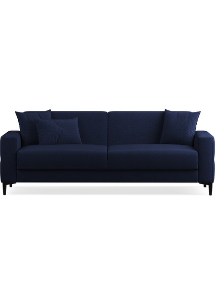 Briza Plus Keten Dokulu, 3'lü Yataklı Koltuk - Koyu Lacivert modelleri