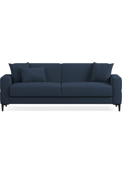 Briza Plus Kadife Dokulu, 3'lü Yataklı Koltuk - Koyu Lacivert modelleri