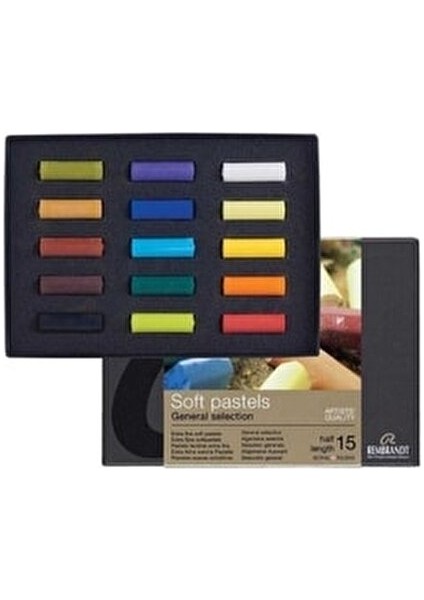 Rembrandt Soft Pastel Boya Yarım Boy 15 Renk Renkli Sanatsal Malzeme Seti fiyatları