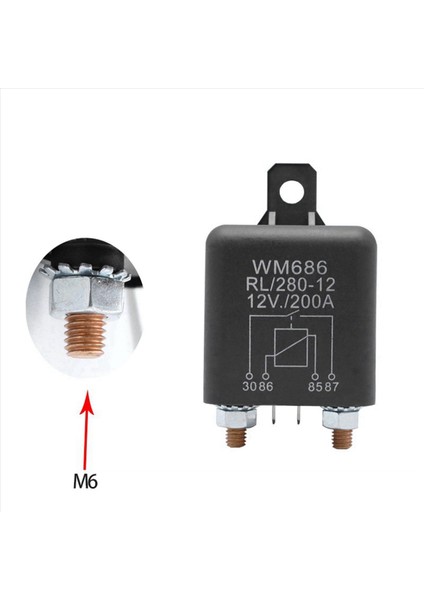 3x Pil Izolatör Rölesi 12V 4 Pimli WM686 Başlangıç Röle Araç Açma/kapalı Anahtarı Normalde Açık Röle RL/280 200A (Yurt Dışından) modelleri