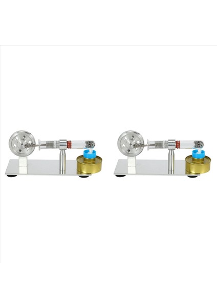 2x Mini Stirling Motor Mini Jeneratör Harici Türbin Buhar Motoru Modeli Bilim Eğitim Malzemeleri (Yurt Dışından)