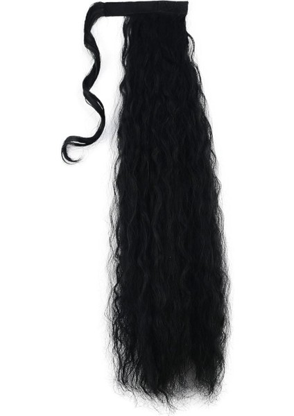 Bağlamalı Kabarık Dalgalı At Kuyruğu / Siyah fırsatları