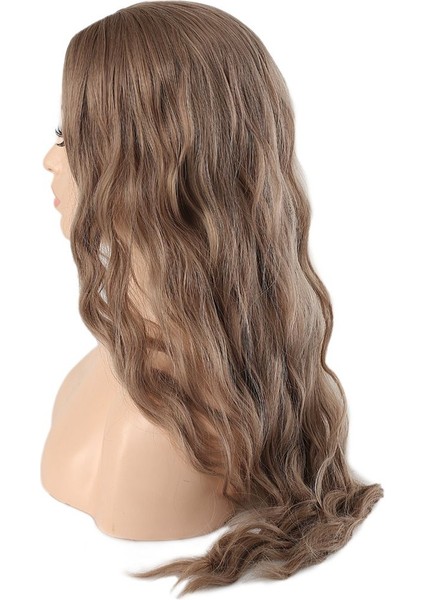 Su Dalgası Uzun Perçemsiz Fiber Sentetik Peruk / Küllü Bebek Sarı fırsatları