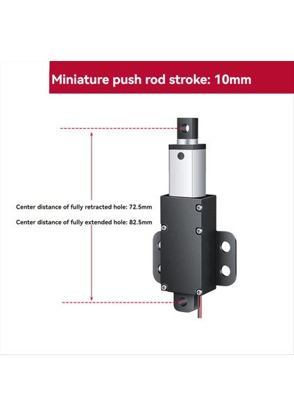 12V 150N Küçük Doğrusal Aktüatör 10MM Strok Lineer Elektrik Motoru 4mm/s Hızlı Mini Eektrik Itme Çubuğu Dolaplar Için (Yurt Dışından) indirimleri