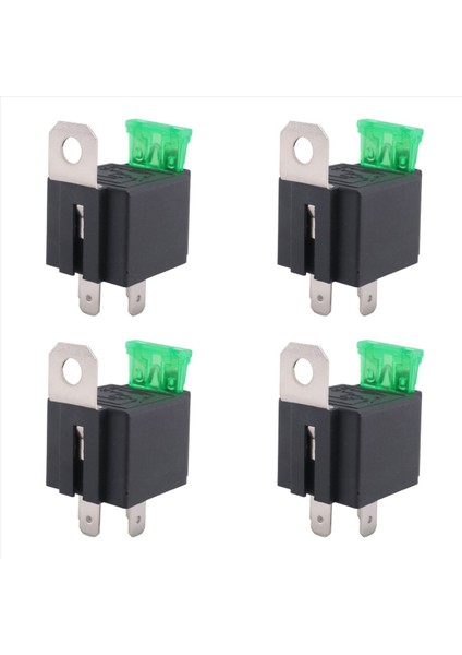 4x 12V 30A 4 Pin Spst Otomatik Araç Rölesi Normalde Açıcı Anahtarı Anahtarı (Yurt Dışından)