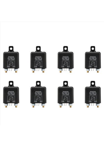 8x 12V 100AMP 4 Pimli Ağır Hizmet Tipi Açma/kapama Anahtarı Bölünmüş Şarj Rölesi Otomatik Tekne Van Siyah (Yurt Dışından) fiyatları
