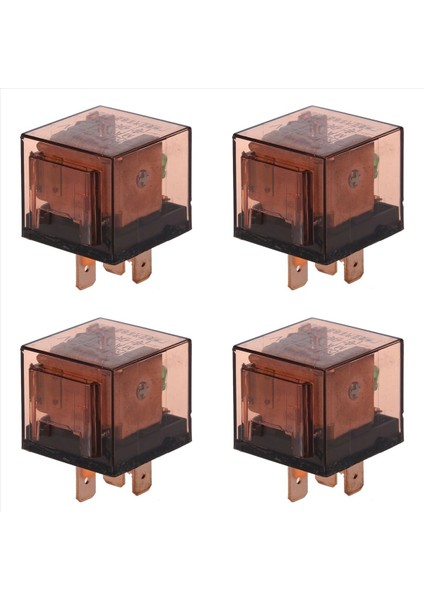 4x Dc 24V 80A 1no 1nc Spdt 5 Pıne Yeşil Gösterge Işık Otomotiv Kamyon Araba Rölesi (Yurt Dışından)