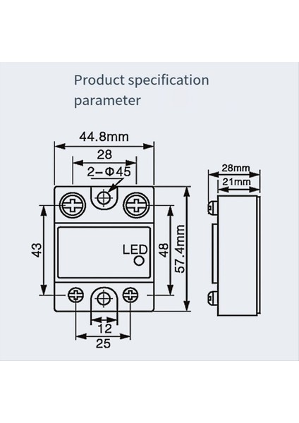 Tek Faz Katı Hal Rölesi Tek Fazlı Ssr Dc Kontrolü Dc Katı Hal Rölesi 80DD (Yurt Dışından) fiyatları
