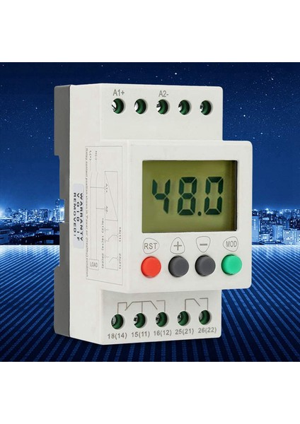 2x Voltaj Algılama Rölesi SVR1000 Voltaj Koruması Dijital Tek Faz Izleme Koruma Röleleri Acdc 24-48V (Yurt Dışından) modelleri