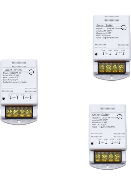 3x Taya Wıfı 30A Röle Modülü 85-250V Akıllı Anahtar Dıy 433MHZ Rf Denetleyici Uygulama Ses Röle Zamanlayıcı Uzaktan Tahmin (Yurt Dışından)