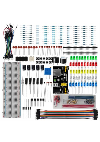 Uno R3 Dıy Kiti Için Arduino R3 Dıy Projesi Için Başlangıç Kiti Kutu 830 Breadboard ile Set Seti (Yurt Dışından)