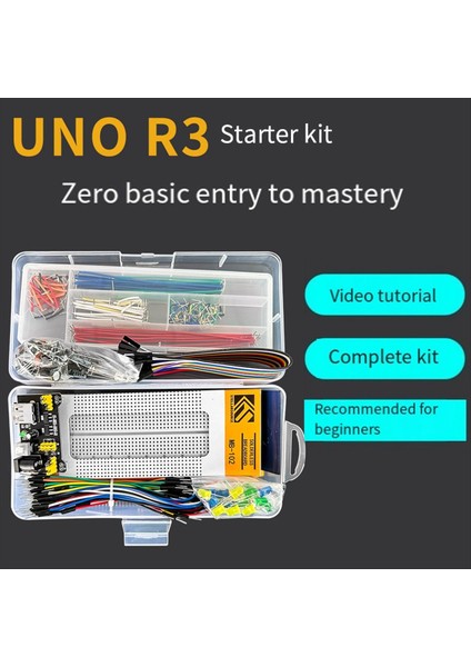 Uno R3 Dıy Kiti Için Arduino R3 Dıy Projesi Için Başlangıç Kiti Kutu 830 Breadboard ile Set Seti (Yurt Dışından) modelleri