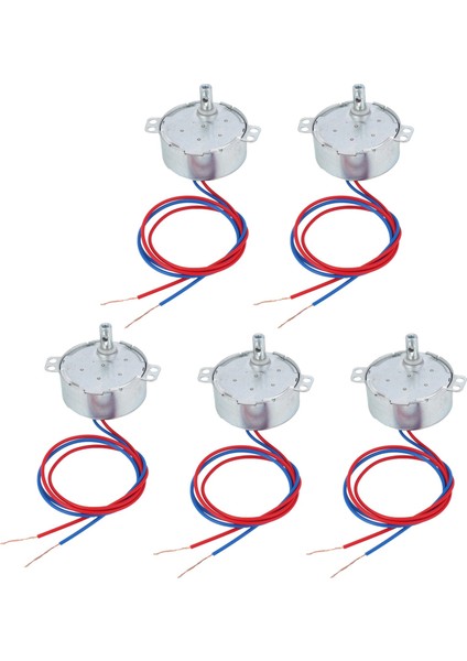 5x Ac 220V-240V 4W 3rpm Ccw/cw 20MM Kalınlık Ac Senkron Motor (Yurt Dışından)