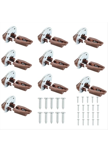 10 Set Yedek Çekmece Track Slayt Kiti Track Çekmece Kılavuzları Mobilya Parçaları Şifoniyer Hutches ve Güncellik Çekmecesi Için (Yurt Dışından)