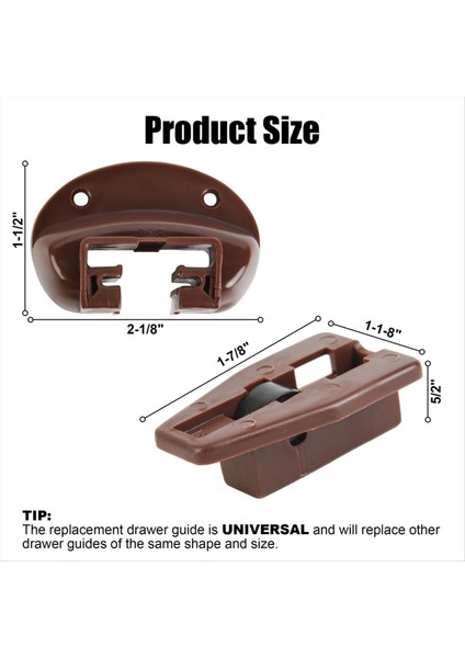 10 Set Yedek Çekmece Track Slayt Kiti Track Çekmece Kılavuzları Mobilya Parçaları Şifoniyer Hutches ve Güncellik Çekmecesi Için (Yurt Dışından) fiyatları
