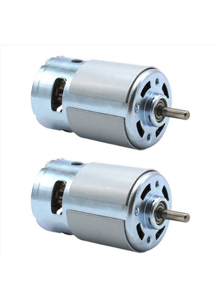 2x 775 Motor (12-24V Çift Top Rulman) Hızlı Tork Dc Motor (Yurt Dışından)