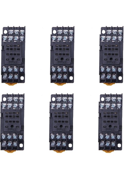 6x PYF14A Dın Demiryolu Gücü Rölesi Soket Tabanı MY4NJ HH54P My4 Için 14 Pın (Yurt Dışından)