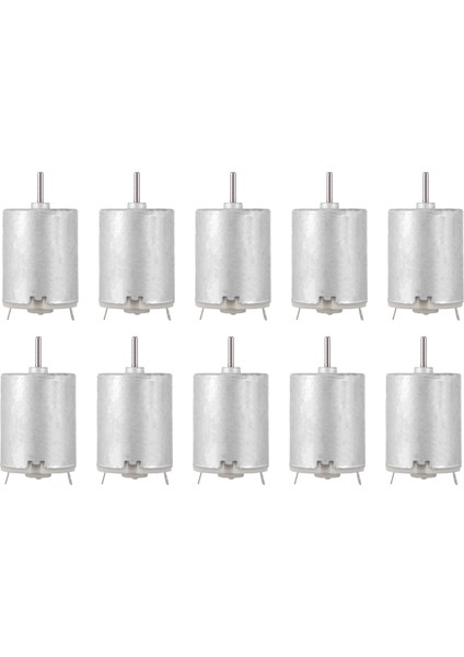 10X 8000RPM 9V 68MMA Tork Manyetik Silindirik Mini Dc Motor Gümüşü (Yurt Dışından)