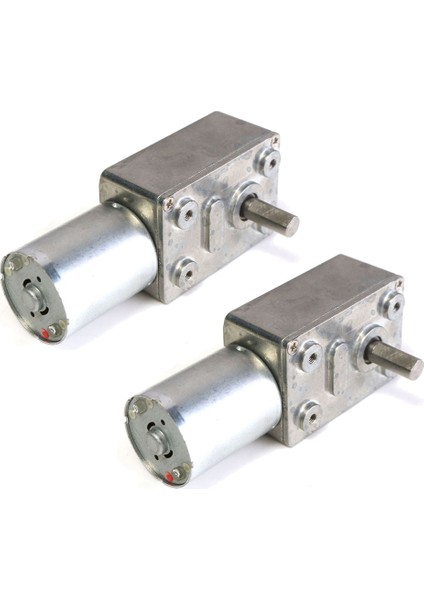2x GW370 12V 6rpm Tersinir Solucan Dişli Motor Tork Turbo Dc Motor 35A (Yurt Dışından)