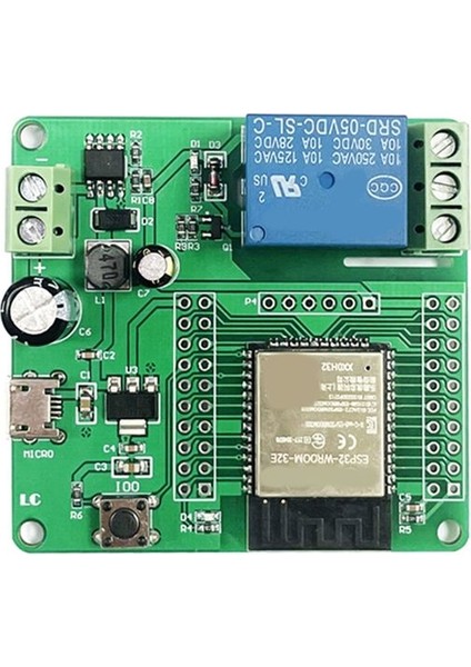 Bir Kanal Rölesi ESP32 Wood Geliştirme Kurulu Tek Röle Modülü Dc 7-60V Ev Cihazı Aksesuarları Için Güç Kaynağı (Yurt Dışından)