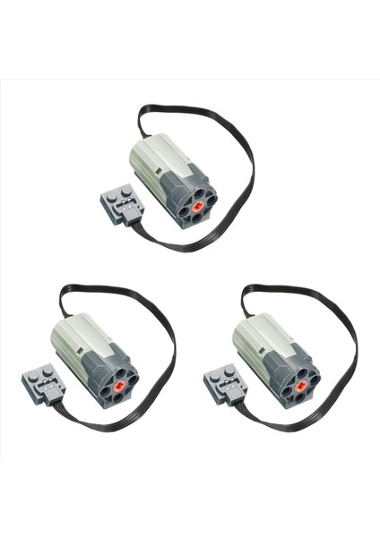 3x Teknik Motor Yapı Back Motor M-Motor 8883 Güç Fonksiyonları Için Elektrikli Birleştirilmiş Yapı Taşı Oyuncak Parçası (Yurt Dışından)