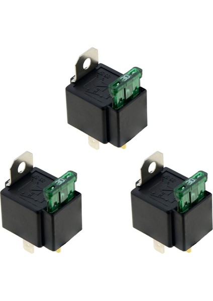 3x 4pin DC12V 30A Sigorta Teli ile Otomotiv Kaynaşmış Rölesi (Yurt Dışından)