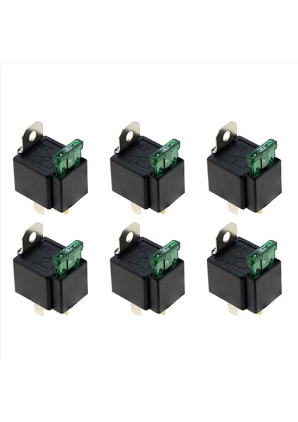 6x 4pin DC12V 30A Sigorta Teli ile Otomotiv Kaynaşmış Rölesi (Yurt Dışından)