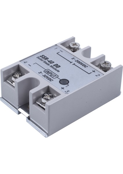 6x Tek Faz Katı Hal Rölesi Dc-Dc SSR-40DD 40A DC3-32V DC5-60V Beyaz+Gümüş (Yurt Dışından) modelleri