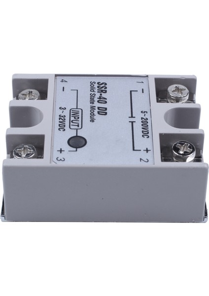 6x Tek Faz Katı Hal Rölesi Dc-Dc SSR-40DD 40A DC3-32V DC5-60V Beyaz+Gümüş (Yurt Dışından) fırsatları