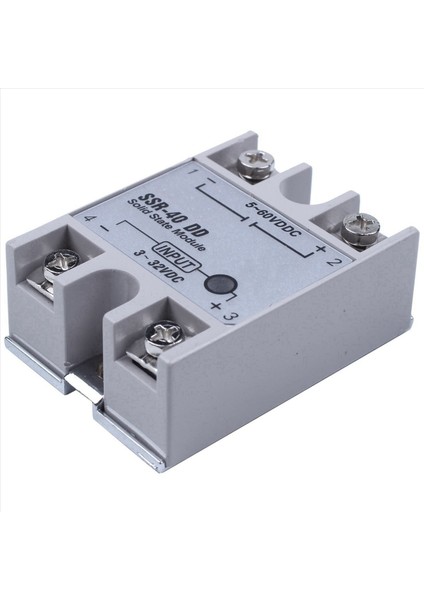 8x Tek Faz Katı Hal Rölesi Dc-Dc SSR-40DD 40A DC3-32V DC5-60V Beyaz+Gümüş (Yurt Dışından) modelleri