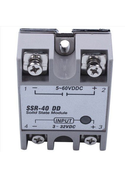 8x Tek Faz Katı Hal Rölesi Dc-Dc SSR-40DD 40A DC3-32V DC5-60V Beyaz+Gümüş (Yurt Dışından) fırsatları