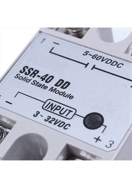8x Tek Faz Katı Hal Rölesi Dc-Dc SSR-40DD 40A DC3-32V DC5-60V Beyaz+Gümüş (Yurt Dışından) indirimleri