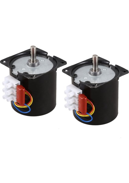 2x Senkron Motor 15RPM 60KTYZ 220V 14W Daimi Mıknatıs Senkron Dişli Motor Küçük Motor (Yurt Dışından)