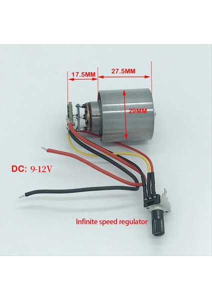 Düşük Voltajlı Fırçasız Menfez Fan 5A 100 000 Rpm Hızlı Motor Minyatür Saç Kurutma Makinesi Sürücüsü Motor Dc 9-12V (Yurt Dışından) fiyatları