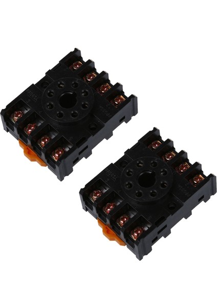 2x Yeni 8 Yuvarlak Pin 8 Pimli PF083A Röle Base Soketi (Yurt Dışından)