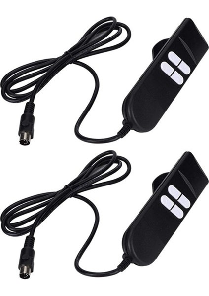 2x Elektrik Yatağı Sandalyeleri Denetleyici 4 Düğme 5 Pimler Ev Aleti Için El Anahtarı Ayarlanabilir Yatak Kaldırma Sandalyeleri (Yurt Dışından)