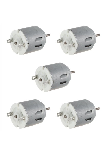 Akıllı Arabalar Için 5x 6-12V 3000 Rpm Silindirik Dc Şaft Motoru (Yurt Dışından)