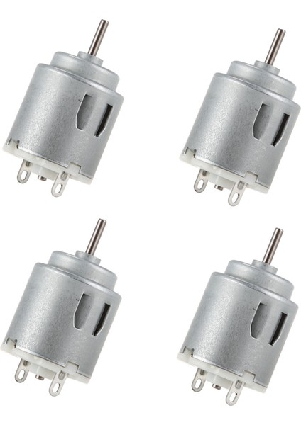Akıllı Arabalar Için 4x 6-12V 3000 Rpm Silindirik Dc Şaft Motoru (Yurt Dışından)