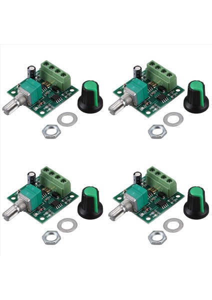 4x Düşük Voltajlı Dc Pwm Motor Hız Kontrolör Modülü 1 8V 3V-5V-6V 12V 2A (Yurt Dışından)
