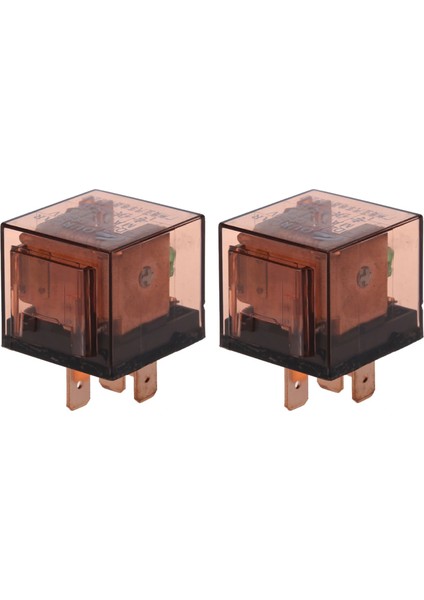 2x Dc 24V 80A 1no 1nc Spdt 5 Pıne Yeşil Gösterge Işık Otomotiv Kamyon Araba Rölesi (Yurt Dışından)
