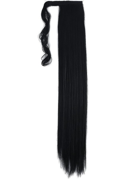 Bağlamalı Düz At Kuyruğu / Siyah fırsatları