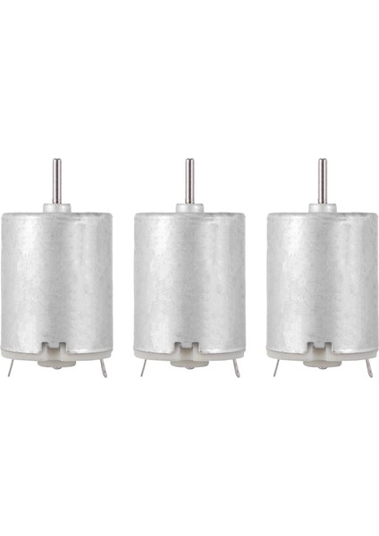 3x 8000RPM 9V 68MMA Tork Manyetik Silindirik Mini Dc Motor Gümüşü (Yurt Dışından)
