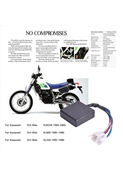 2x 21119-1180 Motosikletler Kawasaki Kir Bisikleti Için Cdı Kutusu KL250 KL600 KLR250 1985-2005 Ateşleme Kontrol Modülü (Yurt Dışından) fiyatları